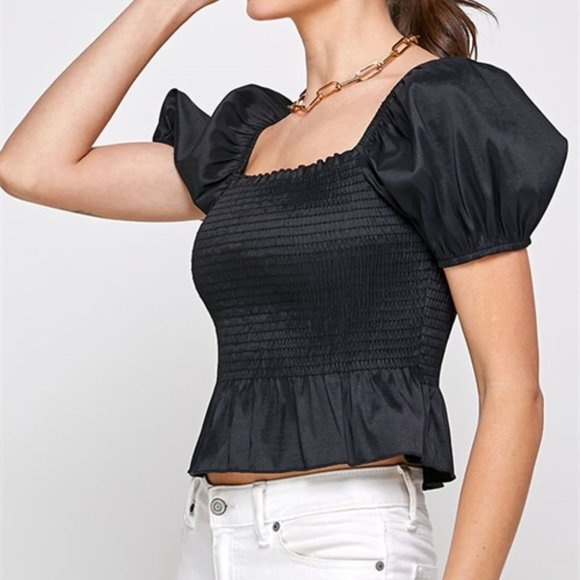 CHIC DOLLZ Puffed Sleeved Blouse - Picture 7 of 10